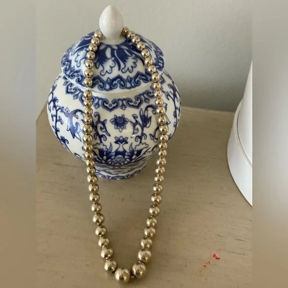 Tiffany & Co Graduated Sterling Silver Bead Ball Necklace 16” - Picture 2 of 3